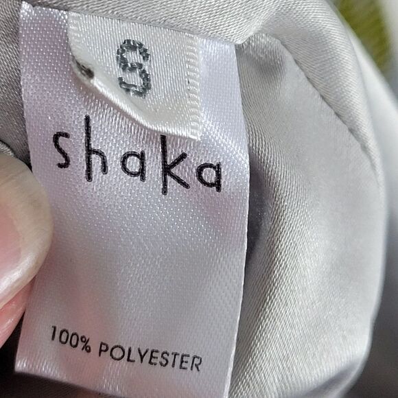 Chartreuse Harlequin Houndstooth Dress - Picture 13 of 14